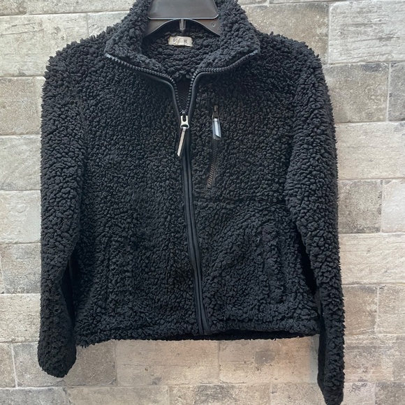 ❤️ GARAGE BLACK SHERPA JACKET SIZE SMALL - Picture 2 of 5